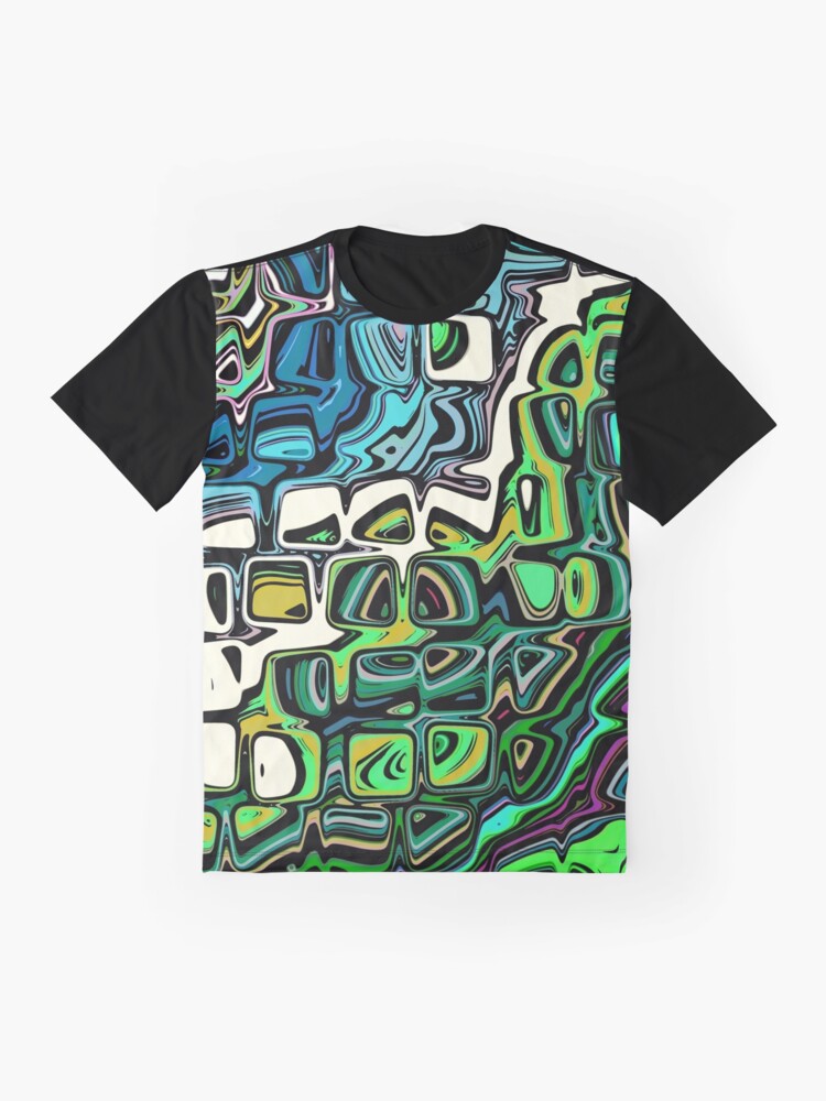 Alternate view of Abstract Blocks of Color Graphic T-Shirt