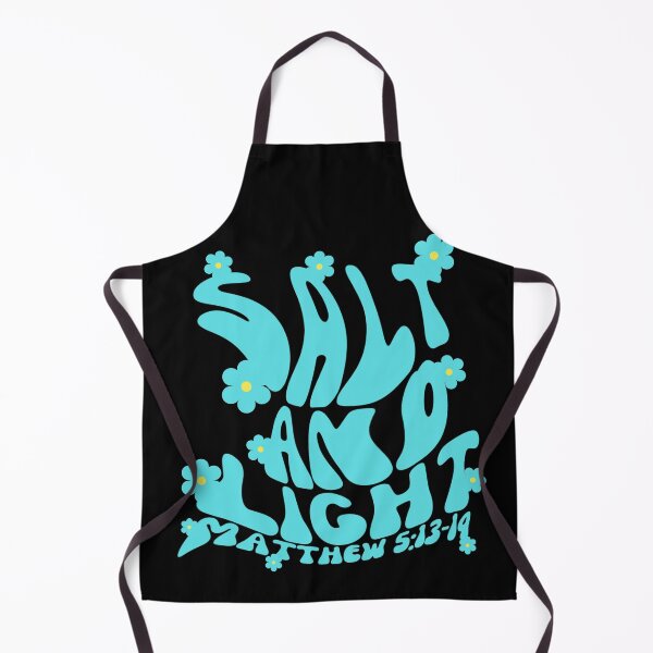 Item preview, Salt and light of the earth Christian Bible verse Matthew 5:13-14 fluid liquid bubble letter aqua blue aesthetic font designed and sold by Emily Roberts.