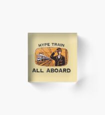 Hype Train Vintage ver.darktext Acrylic Block