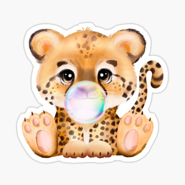 Cheetah Print Baby Month Stickers – iCustomLabel