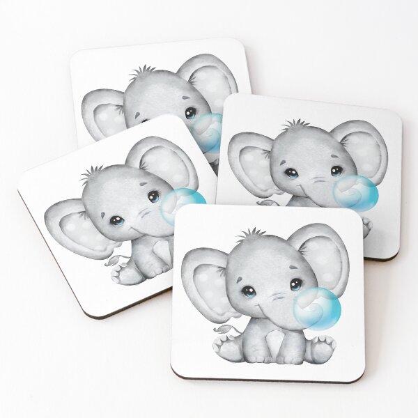 Item preview, Baby Elephant Blue Bubble Gum designed and sold by MonkeyBizness.