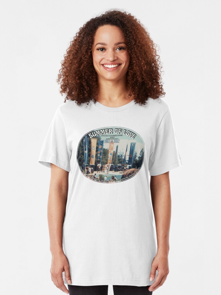 Alternate view of Summer of Love - 1967 - 50th Anniversary Slim Fit T-Shirt