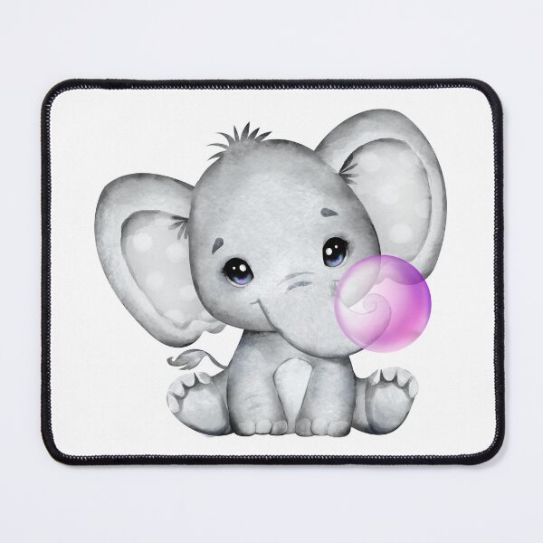 Item preview, Baby Elephant Purple Bubble Gum designed and sold by MonkeyBizness.