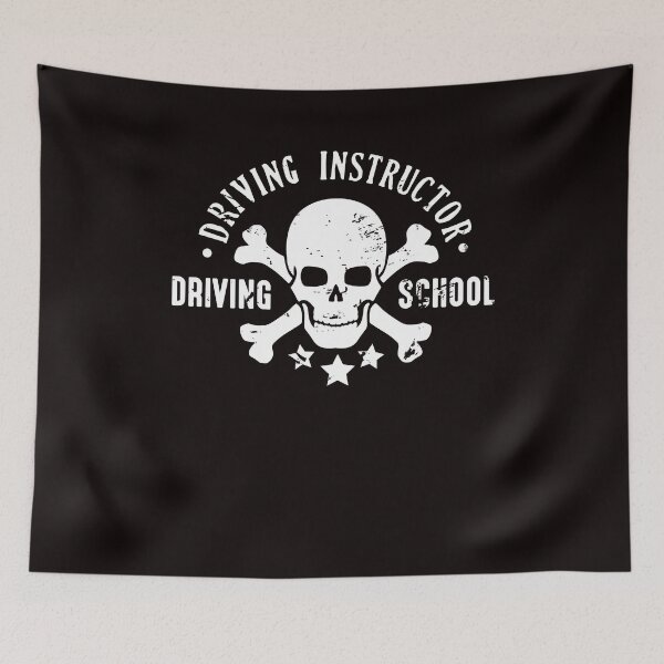 Item preview, Driver Instructor School Skull Lesson Teacher Novice Driver designed and sold by TomGiantDesigns.