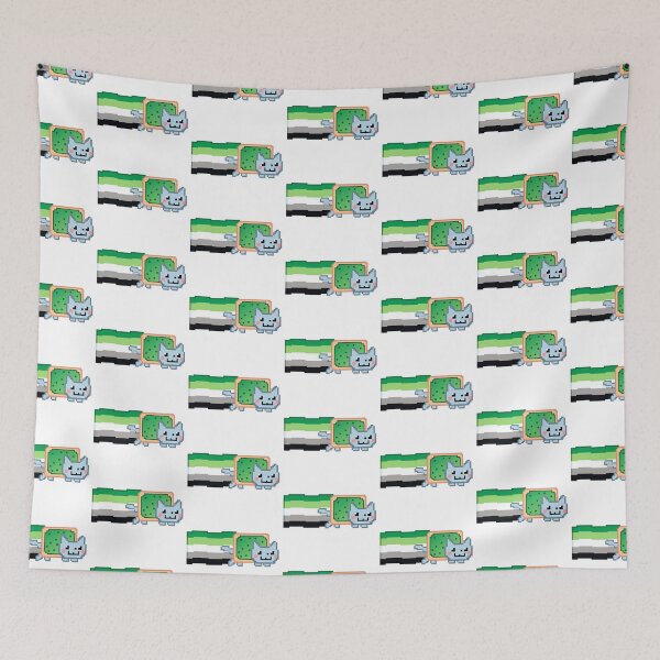 Item preview, Poptart Cat Aromantic Pride  designed and sold by MaggieWolff24.