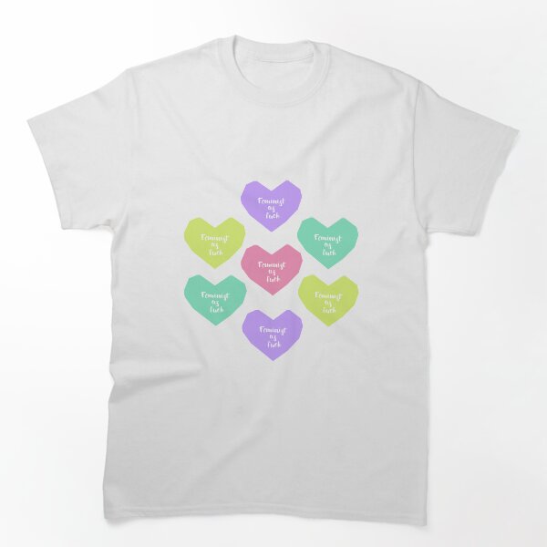 Item preview, Feminist as fuck hearts designed and sold by CakeUnicorn.