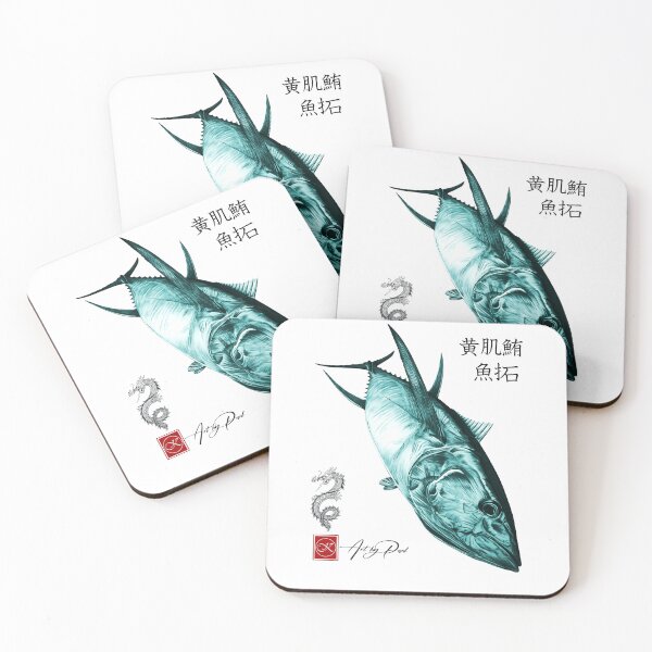 Item preview, gyotaku tuna designed and sold by Paul Kyriakides.