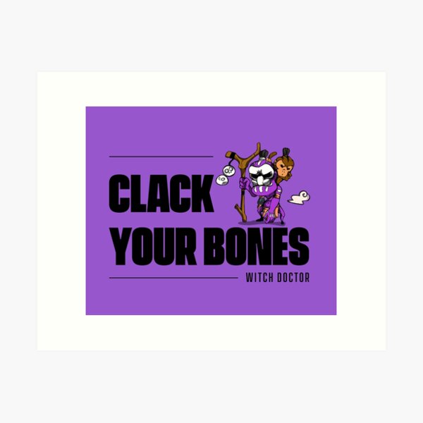 Artikelvorschau, Clack Your Bones - Hexendoktor entworfen und verkauft von gonzucraft.