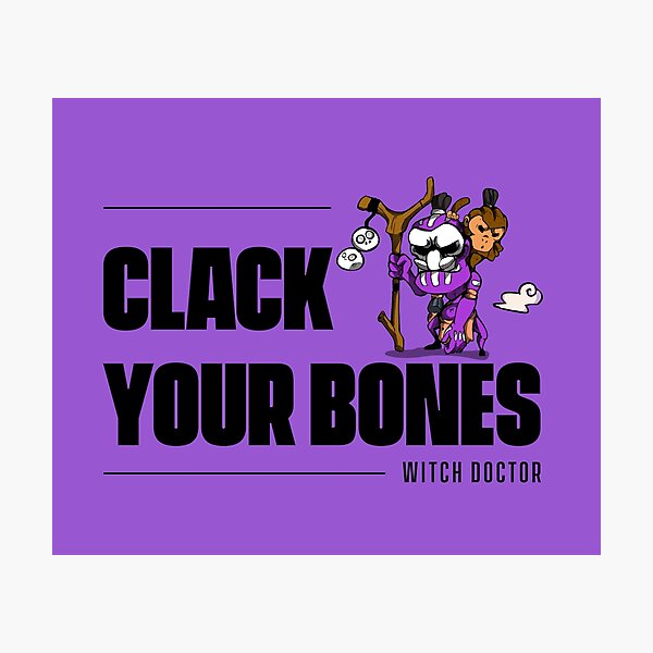 Item preview, Clack Your Bones - Witch Doctor designed and sold by gonzucraft.