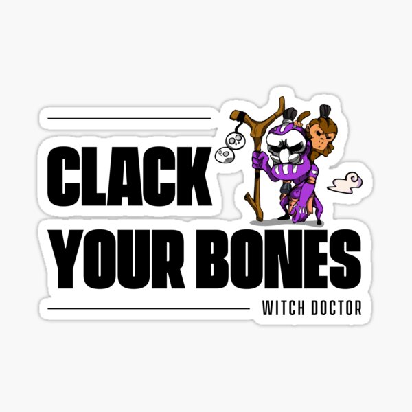 Item preview, Clack Your Bones - Witch Doctor designed and sold by gonzucraft.