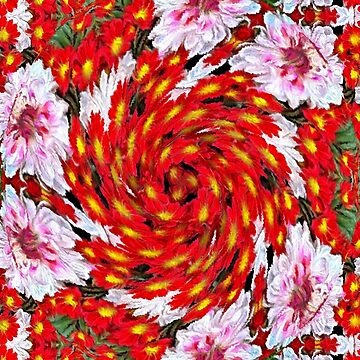 Artwork thumbnail, Colorful bouquet pattern by Patternflower
