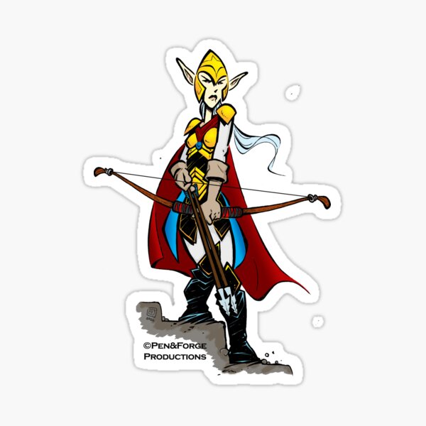 Elven Archer Sticker