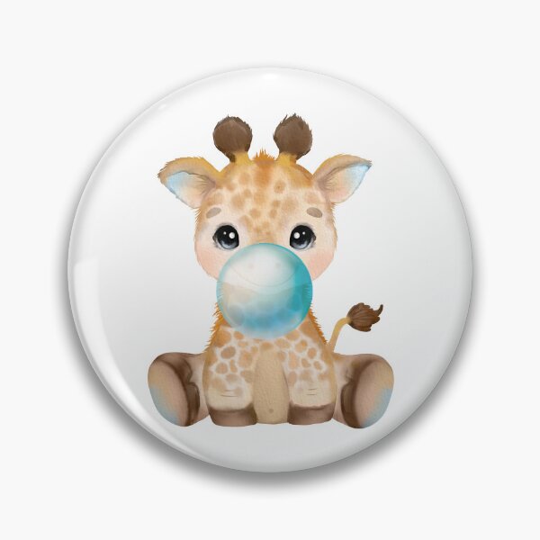 Item preview, Baby Giraffe Blue Bubble Gum designed and sold by MonkeyBizness.