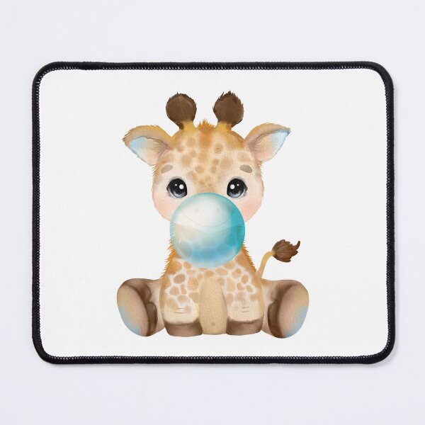Item preview, Baby Giraffe Blue Bubble Gum designed and sold by MonkeyBizness.
