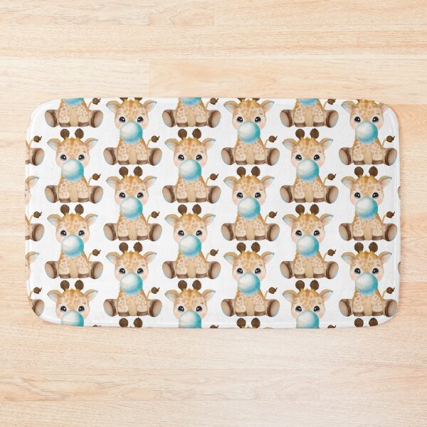 Item preview, Baby Giraffe Blue Bubble Gum designed and sold by MonkeyBizness.