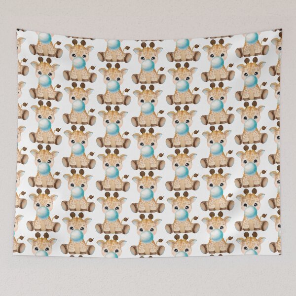 Item preview, Baby Giraffe Blue Bubble Gum designed and sold by MonkeyBizness.