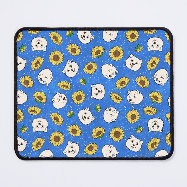 Item preview, White Hokkaido Faces and Himawari Sunflowers Pattern (All-Over Print) designed and sold by HokkaidoHANA.