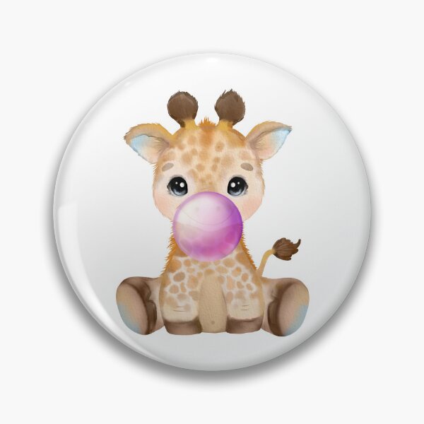Item preview, Baby Giraffe Purple Bubble Gum designed and sold by MonkeyBizness.
