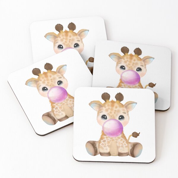 Item preview, Baby Giraffe Purple Bubble Gum designed and sold by MonkeyBizness.