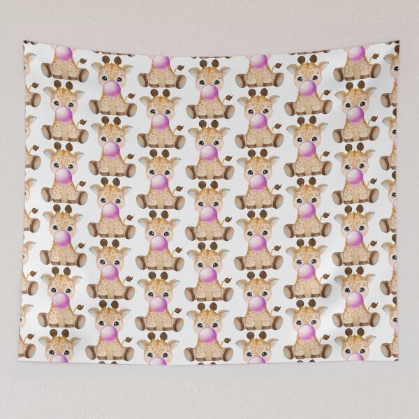 Item preview, Baby Giraffe Purple Bubble Gum designed and sold by MonkeyBizness.