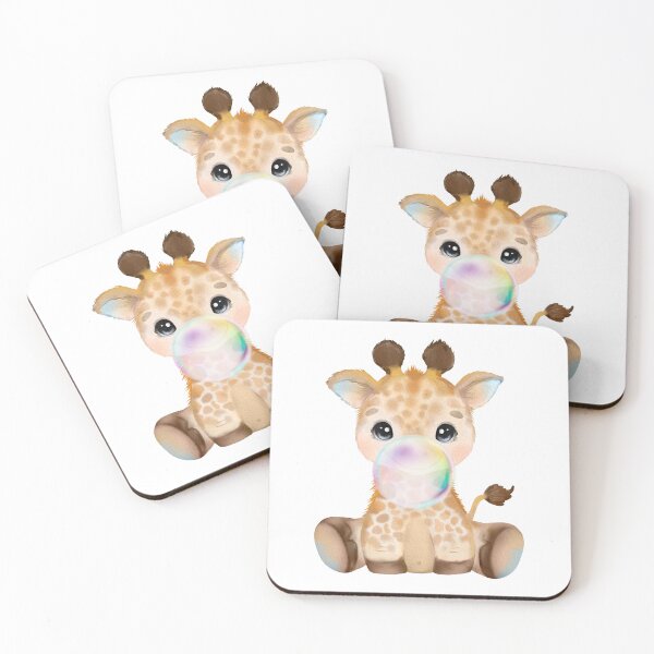 Item preview, Baby Giraffe Rainbow Bubble Gum designed and sold by MonkeyBizness.