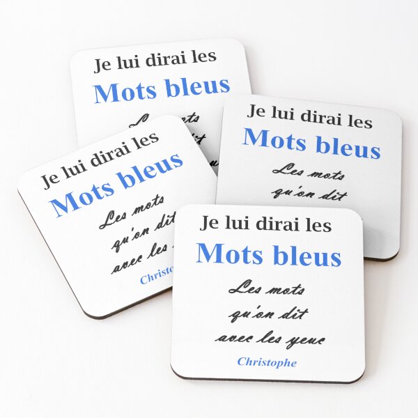 Aperçu de l'œuvre Christophe chanteur paroles bleues créée et vendue par SaiNayDS.