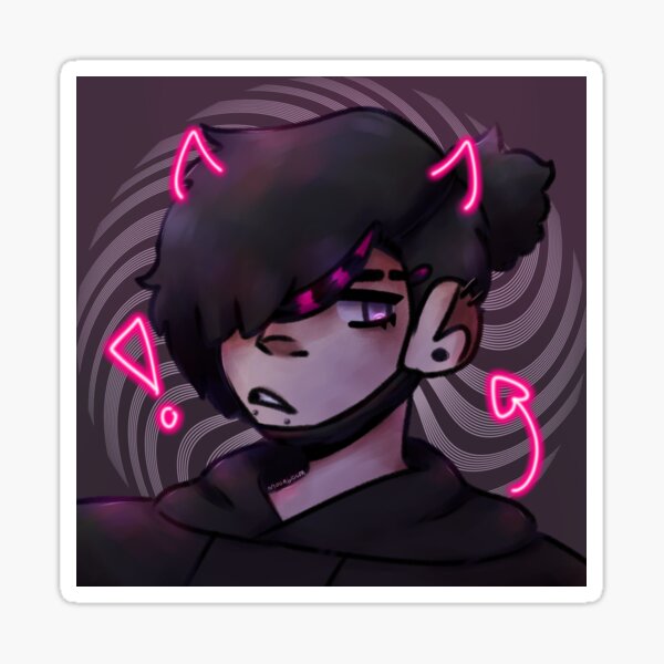 "Neon Zane" Sticker by BubblegumKK Redbubble
