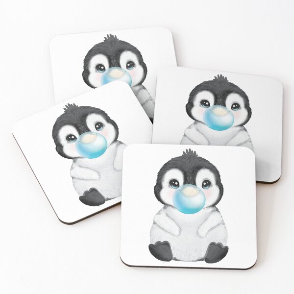 Item preview, Baby Penguin Blue Bubble Gum designed and sold by MonkeyBizness.