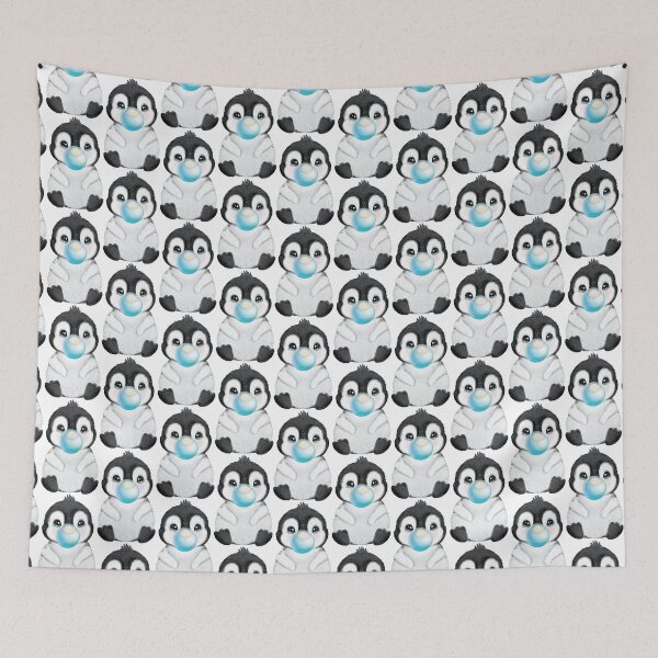Item preview, Baby Penguin Blue Bubble Gum designed and sold by MonkeyBizness.