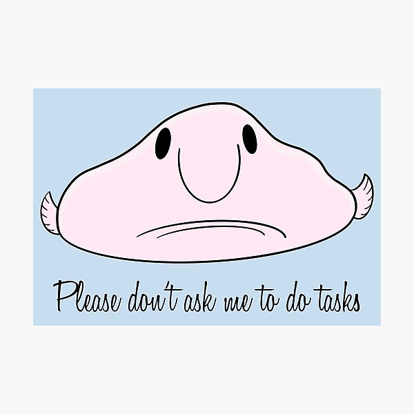 Item preview, Lazy Blob Fish designed and sold by moonshadowmaker.