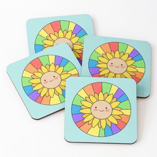 Item preview, Retro smiley face flower designed and sold by pencilprincess studio.