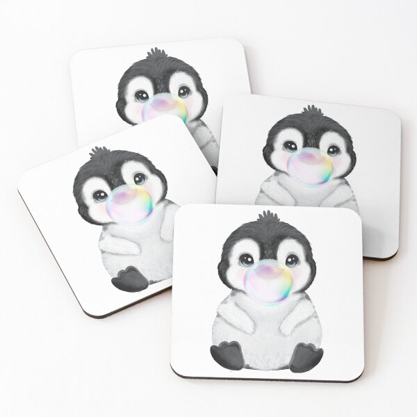 Item preview, Baby Penguin Rainbow Bubble Gum designed and sold by MonkeyBizness.