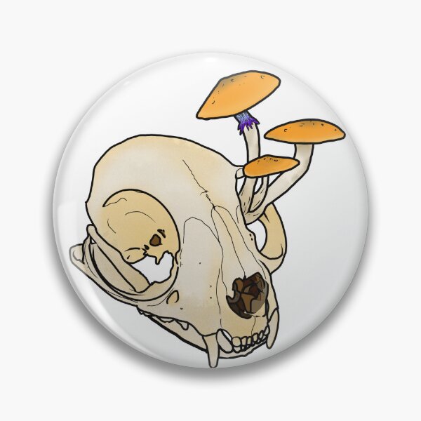 Item preview, Raccoon skull and mushrooms designed and sold by Brittinylou101.