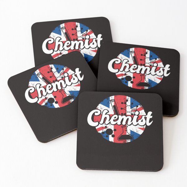Artikelvorschau, Chemist UK Great Britain Flag Labor Chemistry Lab Tech entworfen und verkauft von TomGiantDesigns.