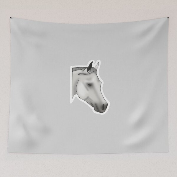 Item preview, White Arabian Horse designed and sold by Bridgethendy.
