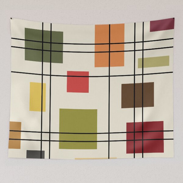 Item preview, Mid Century Modern Geometric 1 designed and sold by thepixelgarden.