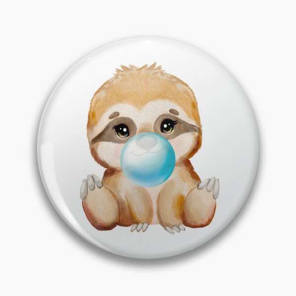 Item preview, Baby Sloth Blue Bubble Gum designed and sold by MonkeyBizness.