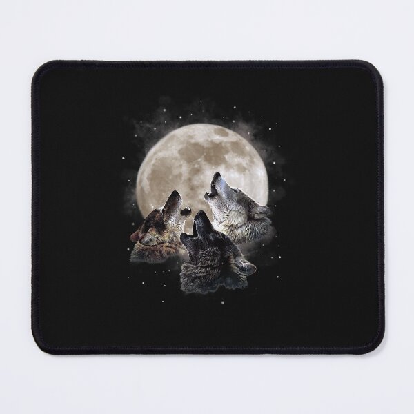Item preview, Three Wolves Howling at the Moon - designed and sold by JustineThiem.