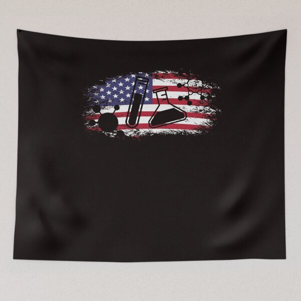 Item preview, Chemistry US American Flag Science Laboratory Pharmacist designed and sold by TomGiantDesigns.
