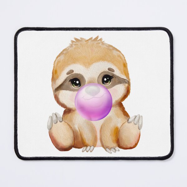 Item preview, Baby Sloth Purple Bubble Gum designed and sold by MonkeyBizness.