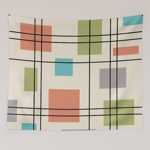 Item preview, Mid Century Modern Geometric 3 designed and sold by thepixelgarden.