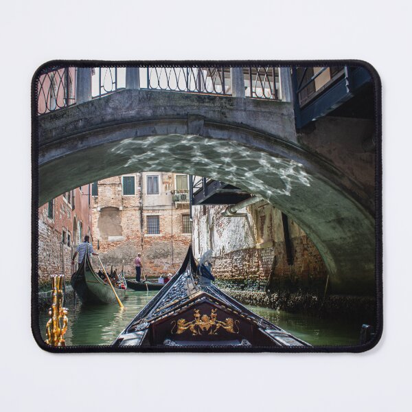 Item preview, View of bridge in venice canal from a heritage boat  designed and sold by anisbbmbrush.