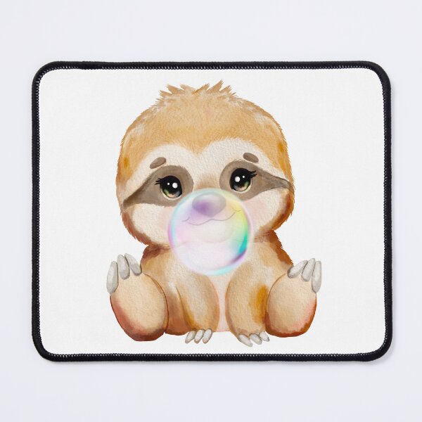 Item preview, Baby Sloth Rainbow Bubble Gum designed and sold by MonkeyBizness.