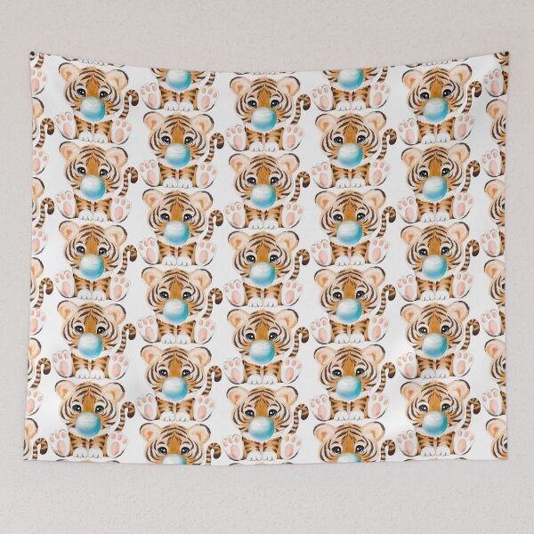 Item preview, Baby Tiger Blue Bubble Gum designed and sold by MonkeyBizness.