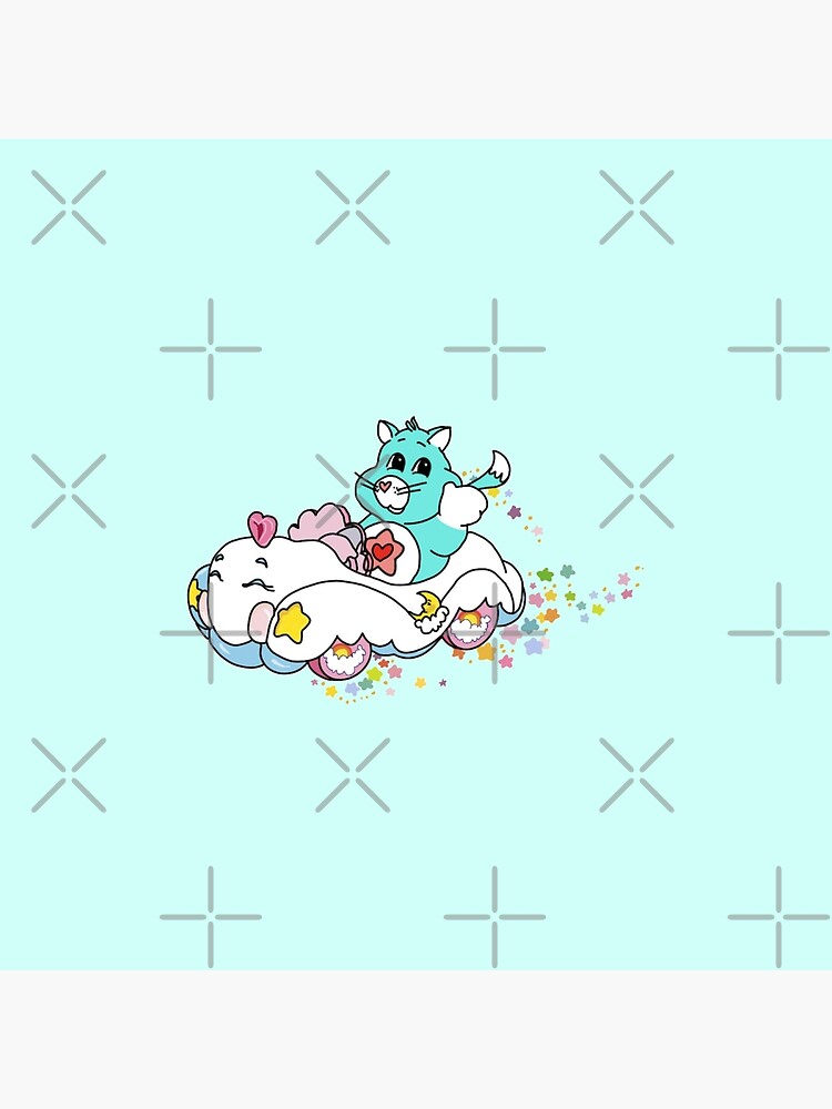 Care Bear Cousin Proud Heart Cat Art Board Print