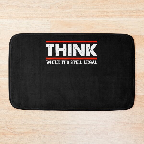Item preview, Think While It's Still Legal Men's Crew Neck Cotton designed and sold by JustineThiem.