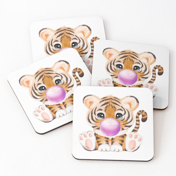 Item preview, Baby Tiger Purple Bubble Gum designed and sold by MonkeyBizness.