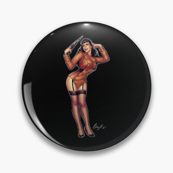 Bettie Page Pins and Buttons for Sale