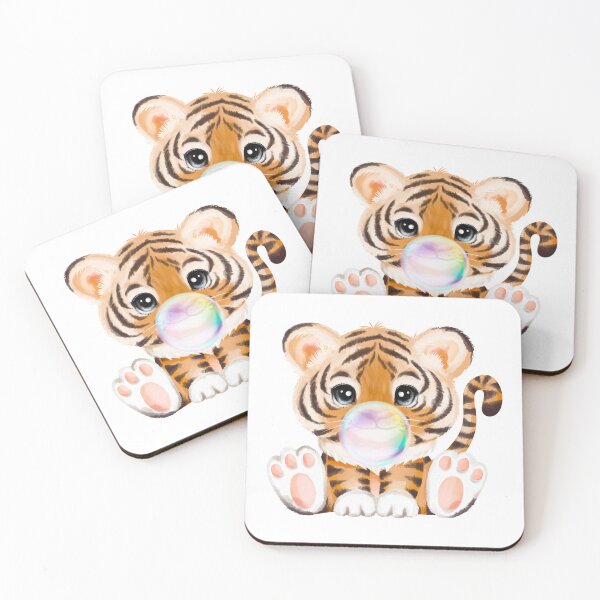 Item preview, Baby Tiger Rainbow Bubble Gum designed and sold by MonkeyBizness.