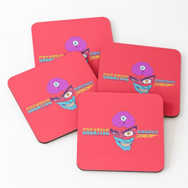 Item preview, WEIRDO - Creative Energy Flo - Face - Full Color - Coral Red designed and sold by hector2ortega.